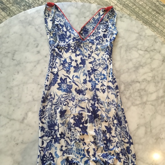 Dresses & Skirts - Blue and White Floral Maxi Dress Dresses & Skirts - Blue and White Floral Maxi Dress